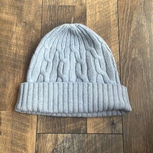 346 BROOKS BROTHERS | Wool Cashmere  Knit Beanie in Light Blue